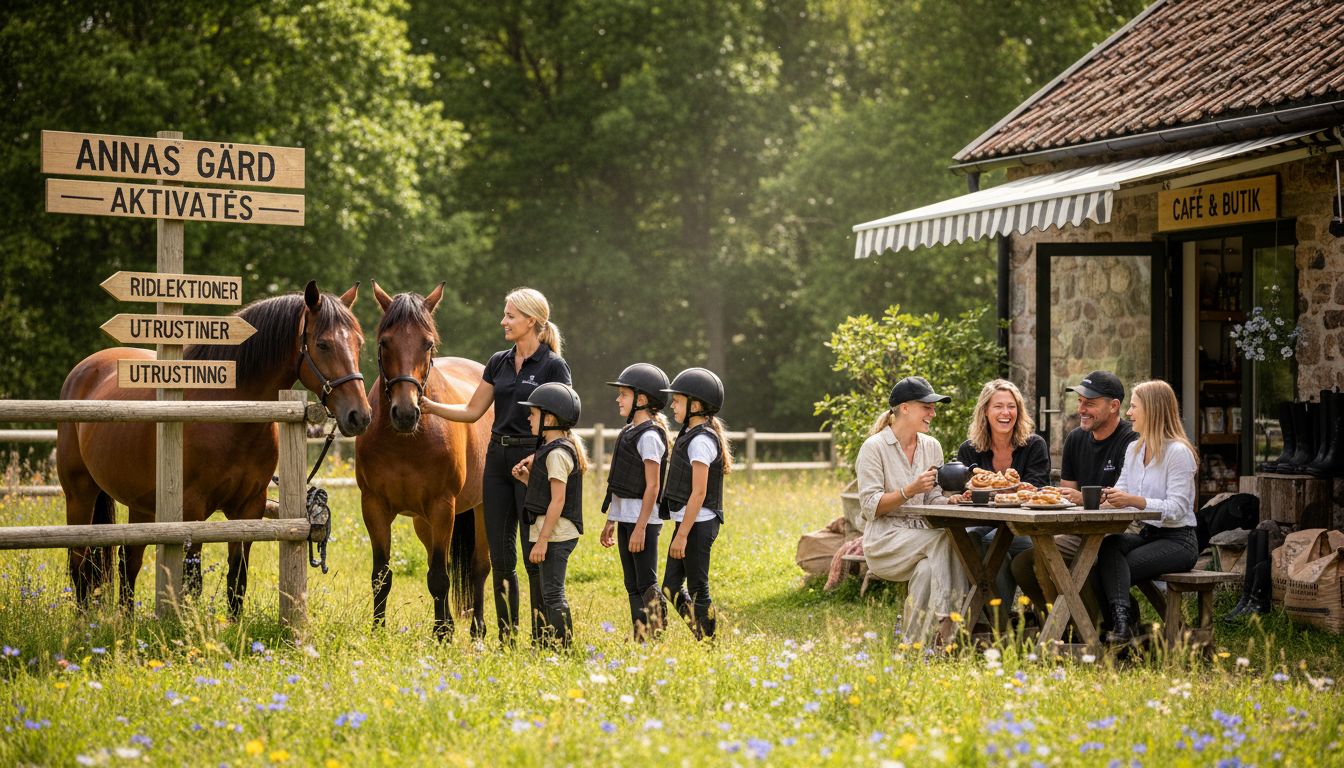 gårdsaktiviteter familj Annas